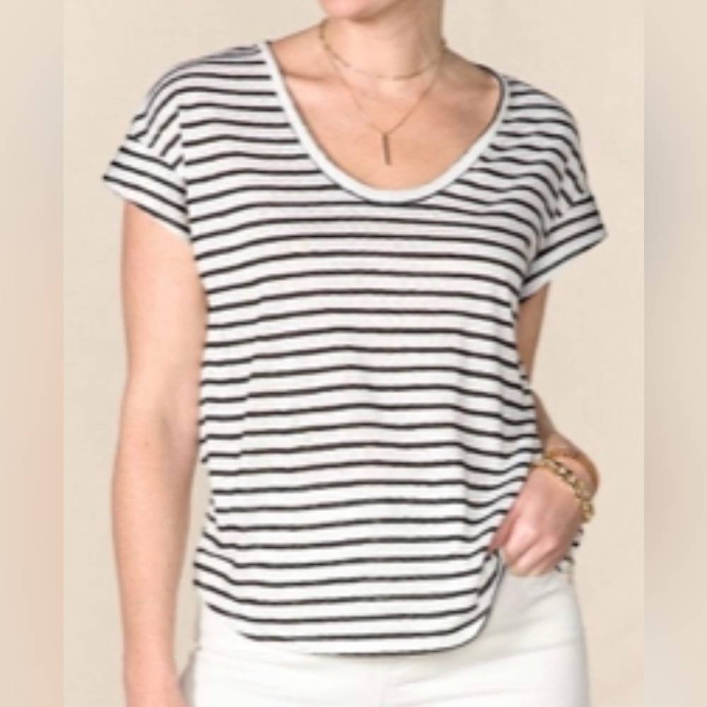 Good Hart by Matilda Jane - Sienna Striped Scoop Neck Knit Tee